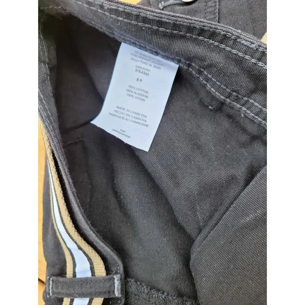 Hi-Rise Black Lee Riveted Shorts‎ SIZE 8P NWT Belt